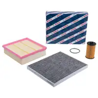 BOSCH Filterset Luftfilter + Ölfilter + Innenraumfilter Opel Corsa D 1.4 87PS