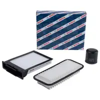 BOSCH Filterset Luftfilter + Ölfilter + Innenraumfilter Toyota Aygo I 1.0 68PS