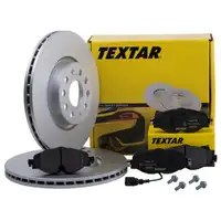 Textar Bremsenset Bremsscheiben Ø312 belüftet Bremsbeläge vorn Audi Seat Skoda