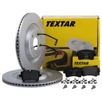Original Textar Bremsenset Bremsscheiben Ø300 belüftet Bremsbeläge hinten Audi A