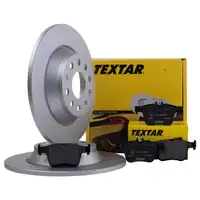 Textar Bremsenset Scheiben Ø300 voll Beläge hinten Audi VW Seat Skoda