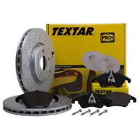 Textar Bremsenset Scheiben Ø322 belüf. Beläge WK vo. CLS C218 X218 ohne Sportp.