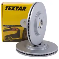 Original TEXTAR 92222003 Bremsscheiben 2 Stück vorne für NISSAN