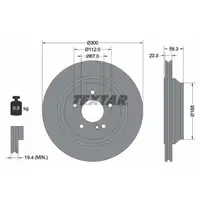 TEXTAR 92176303 Bremsscheiben 2 Stück hinten für MERCEDES-BENZ