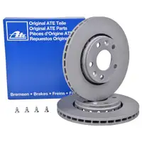 ATE 24.0124-0221.1 Bremsscheiben 2 Stück RENAULT