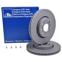 ATE 24.0124-0158.1 Bremsscheiben 2 Stück RENAULT