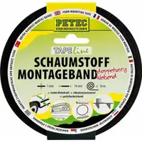 PETEC 87200 SCHAUMSTOFF MONTAGEBAND, SCHWARZ