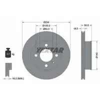 Original TEXTAR 92146803 Bremsscheiben 2 Stück vorne für HYUNDAI