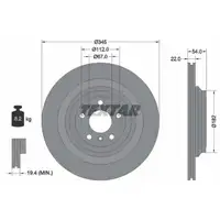 Original TEXTAR 92284003 Bremsscheiben 2 Stück hinten für MERCEDES-BENZ