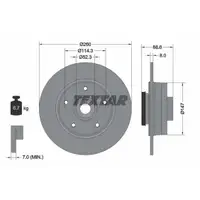 TEXTAR 92291003 Bremsscheiben 2 Stück hinten für RENAULT