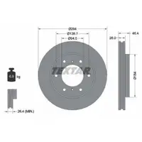 TEXTAR 92180203 Bremsscheiben 2 Stück MITSUBISHI