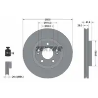 TEXTAR 92166200 Bremsscheiben 2 Stück HYUNDAI