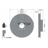 TEXTAR 92160803 Bremsscheiben 2 Stück BMW