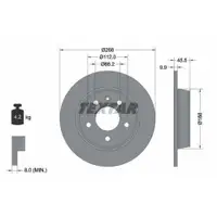 TEXTAR 92074303 Bremsscheiben 2 Stück VW