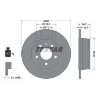 TEXTAR 92074503 Bremsscheiben 2 Stück MERCEDES-BENZ