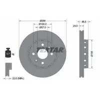 TEXTAR 92131100 Bremsscheiben 2 Stück KIA