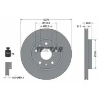 TEXTAR 92204703 Bremsscheiben 2 Stück SUZUKI