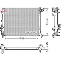 Kühler Motorkühlung Denso DRM23114 für Renault Für Fahrzeuge Mit Klimaanlage