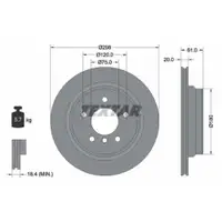 TEXTAR 92075103 Bremsscheiben 2 Stück BMW