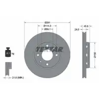 TEXTAR 92100403 Bremsscheiben 2 Stück VOLVO