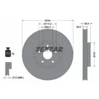 TEXTAR 92147900 Bremsscheiben 2 Stück LEXUS