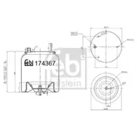 FEBI BILSTEIN 174367 Luftfederbalg für VOLVO