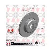 Zimmermann 150.3465.20 Bremsscheiben 2 Stück BMW