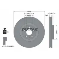 TEXTAR 92238203 Bremsscheiben 2 Stück AUDI