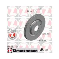 ZIMMERMANN 200.2527.20 Bremsscheiben 2 Stück vorne NISSAN
