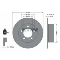 TEXTAR 92228800 Bremsscheiben 2 Stück hinten für OPEL