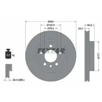 TEXTAR 92228903 Bremsscheiben 2 Stück VW