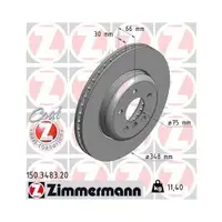 Zimmermann 150.3483.20 Bremsscheiben 2 Stück BMW