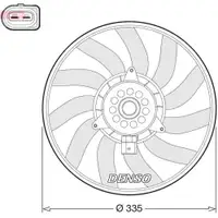 DENSO DER02008 Kühlerlüfter