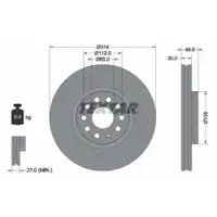 TEXTAR 92232403 Bremsscheiben 2 Stück VW