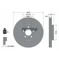 TEXTAR 92229303 Bremsscheiben 2 Stück AUDI