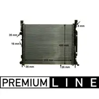 MAHLE CR 1155 000P Kühlmittelkühler für RENAULT