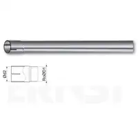 ERNST 461115 Universalrohr 980 mm Dm. 65mm L. 980mm