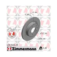 Zimmermann 430.2624.20 Bremsscheiben 2 Stück OPEL
