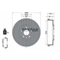 TEXTAR 94039500 Bremstrommeln 2 Stück hinten CHEVROLET