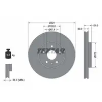 TEXTAR 92187005 Bremsscheiben 2 Stück vorne OPEL