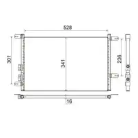MAHLE AC 804 000S A/C-Kondensator für ALFA