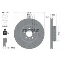 TEXTAR 92265225 Bremsscheiben 2 Stück BMW