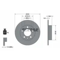 TEXTAR 92082503 Bremsscheiben 2 Stück SKODA