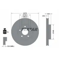 TEXTAR 92255503 Bremsscheiben 2 Stück VOLVO