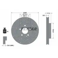 TEXTAR 92257503 Bremsscheiben 2 Stück MERCEDES-BENZ