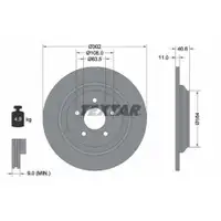 TEXTAR 92292403 Bremsscheiben 2 Stück hinten für FORD