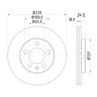 Mintex MDC1652 Bremsscheiben 2 Stück SKODA