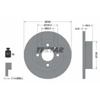 TEXTAR 92090400 Bremsscheiben 2 Stück vorne SKODA
