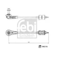 FEBI BILSTEIN 196516 Verbindungsstange für FORD