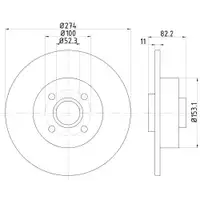 Mintex MDC1566 Bremsscheiben 2 Stück RENAULT